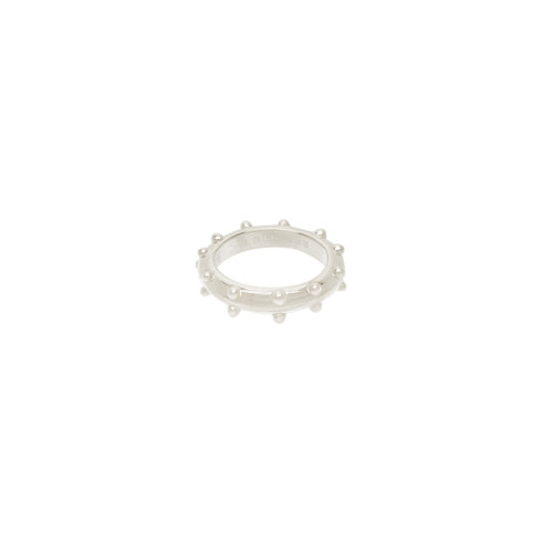 DOTTED PINKY RING ZILVER